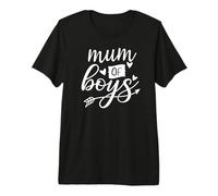 Mum of Boys Funny Family Favourites Best Mummy Mother's Day Camiseta Premium