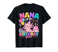 Mum of The Birthday Girl Cute Axolotl Family Party Camiseta
