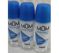 Mum Roll On Deodorant Three Bottles (Brisa Fresh (formerly Cool Blue)) by Mum