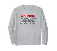 Mum Warning Show Tunes Strong Language Adult Humour Mothers Manga Larga