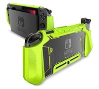 Mumba Funda Acoplable para Nintendo Switch [BladeV2] 360 Grado Protectora TPU Grip Case de Agarre Compatible con la Consola de Nintendo Switch y Controlador Joy-con (Verde)