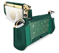 Mumba Funda de Agarre, Cubierta Protectora TPU, Resistente, Compatible con Consola de Nintendo Switch OLED 2021 y Controlador Joy-con (Viridian)