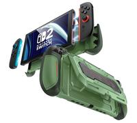 Mumba Funda para Nintendo Switch 2 con Base Abatible [Titan] Ergonómica con Agarre para 5 Tarjetas de Juego y 2 Tarjetas TF Accesorios de TPU y Diseño Joy-con de Liberación Rápida (Urban)