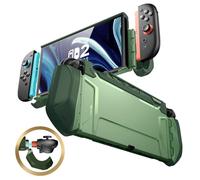 Mumba Funda para Nintendo Switch OLED 2025 8.4 Inch [Blade] Delgada Funda de Agarre Accesorios Compatible con 8.4 Pulgadas y Mando Joy-con Resistente Case ((Verde Oscuro)