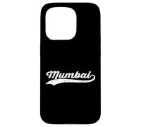 Mumbai India Vintage Cursiva Nombre de la Ciudad Modo de Vacaciones Carcasa para iPhone 15 Pro