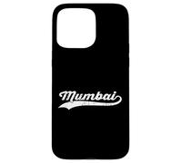 Mumbai India Vintage Cursiva Nombre de la Ciudad Modo de Vacaciones Carcasa para iPhone 15 Pro MAX
