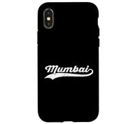 Mumbai India Vintage Cursiva Nombre de la Ciudad Modo de Vacaciones Carcasa para iPhone X/XS
