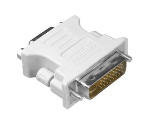 mumbi - Adaptador DVI-I (DVI 24-5 Macho/VGA 15 Hembra), Color Gris