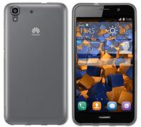 mumbi Funda Compatible con Huawei Huawei Y6 2015 Caja del teléfono móvil, Negro Transparente