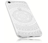 mumbi Funda compatible con iPhone 7/8 Caja del teléfono móvil avec motif Mandala, transparente
