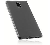 mumbi Funda Compatible con Nokia 3 Caja del teléfono móvil, Negro Transparente