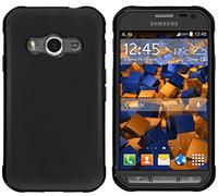 mumbi Funda Compatible con Samsung Galaxy Xcover 3 Caja del teléfono móvil, Negro