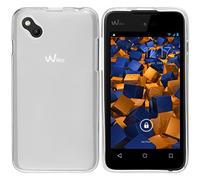 mumbi Funda compatible con Wiko Sunny, blanco claro