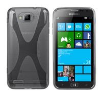 mumbi X-TPU Carcasa Funda Protectora compatible con Samsung ATIV 5, negro claro