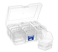 MumdoYAL 15 piezas caja organizadora，cajas de almacenamiento plastico，caja almacenaje，caja plastico，para organizar pequeños objetos, pequeñas cuentas y joyas
