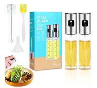 MumdoYAL 2 x 100ml Aceitera para Cocinar - Botella de Aceite en Spray - Rociador Portátil para Freír, Parrillas, Hornear, Ensaladas y Freidora de Aire