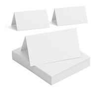 MumdoYAL 50 piezas en blanco tarjeta de mesa, asientos, comunión, marcasitios para bodas, cumpleaños, bautizos