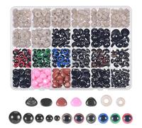 MumdoYAL 600 Piezas Plástico Ojos Manualidades, Ojos De Seguridad Para Amigurumi, Ojos Amigurumi, Safety Eyes, Plástico Amigurumi Con Juntas, Para Muñecas, Juguetes, Manualidades