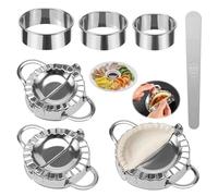 MumdoYAL 7 piezas ravioli shaper,maquina para hacer empanadillas,ravioli ausstecher,ravioli maker,teigtaschenformer,ravioli former,ravioli cookie cutter set,kitchen tools,dumplings,ravioli