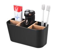 MumdoYAL Negro Soporte Cepillo De Dientes Eléctrico De 5 Rejillas, Bathroom Organizer, Organizador Baño, Soporte para Cepillos De Dientes, para Oficina, Sala, Cocina