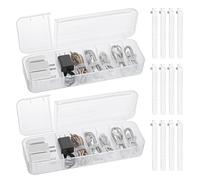 MumdoYAL Organizador de cables de 2 piezas - Caja de almacenamiento para guardar y clasificar cables de carga, práctico protector y enrollador de cables.