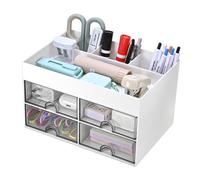 MumdoYAL Organizador de escritorio con compartimentos para accesorios: Cajones prácticos para una organización perfecta del escritorio.