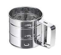 MumdoYAL Tamizador De Harina，Tamiz/Colador de Acero Inoxidable,Filtro de operación con una Mano, Capacidad de 250 Gramos.