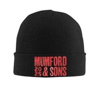 Mumford and Sons 2025 Tour Gorras de Punto para Mujeres y Hombres Gorros de otoño Invierno Gorro de acrílico Melón cálido