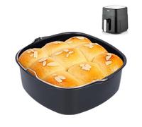 mumisuto Accesorios cuadrados para freidora de aire,Molde para Hornear Freidora de Hierro,Molde para Hornear para Freidoras de Aire,Molde para Pasteles para HD9925 HD9860 HD9905 01(22cm)