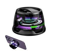mumisuto Altavoz Bluetooth Magnético, Altavoz Portatil con Sonido Envolvente 3D y Luce RGB, Bluetooth Speaker Inalámbrico Impermeable IPX5, con Soporte para Movil, TWS Emparejamiento