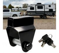 mumisuto Cerradura de Enganche de Caravana, Antirrobo Remolque Apto para Alko AK130, AK160, AKS1300, AKS2004 Y AKS3004, Aceros y Aleaciones de Alto Rendimiento, Negro