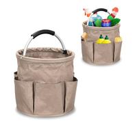 mumisuto Cesta De Limpieza Con Manija,Organizador De Limpieza De Múltiples Bolsillos De Tela Oxford,Almacenamiento De Productos Para El Hogar Plegable,Bolsa De Limpieza De Cesta Para Hogar Impermeable