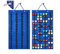 mumisuto Organizador colgante para Hot Wheels, funda de coche de juguete, bolsa de ruedas calientes, soporte de pared, organizador de pared, bolsa colgante, maleta de doble cara, puede contener hasta