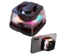 mumisuto S28 Altavoz Bluetooth Magnético, Altavoz Portatil con Sonido Envolvente 3D & Luce RGB, 100g Ligero Bluetooth Speaker Inalámbrico con Soporte para Movil, TWS Emparejamiento