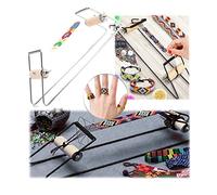 mumisuto Telar Pulseras, Ajustable Telar de Cuentas DIY Tejido de Metal Hecho a Mano, Máquina de Tejer de Joyas, Telar de Cuentas para Principiantes Hacer Collares, pulseras, Joyas Artesanías (negro)