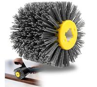 Mumjooyi Abrasivos Dibujo de Cepilla de Rueda Cepillo Abrasivo #80 Grano Cepillos de Nailon Rueda 120 x 100 mm para Máquina de Satinado