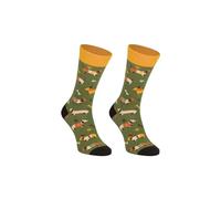Mumka Shoes - Calcetines para Niño - Estampado Puppy - Calcetines de Caña Alta - Con Algodón, Poliamida y Elastano - Comodidad y Estilo - Color Marrón - Talla de 28 a 35