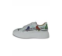 Mumka Shoes - Zapatillas con Plataforma Mujer - Roller Queen - Talla 41 - Elaboradas en Piel Sintética e Interior de Algodón - Sneakers Mujer con Suela de Termoplástico de 3,5cm - Cierre de Cordones