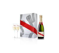 Mumm Cordon Rouge Champagne con dos copas, 750 ml