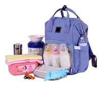 Mummy Bag Bolsa Multifunción De Gran Capacidad Mummy Bandolera Mochila De Moda Para Madre Azul Púrpura