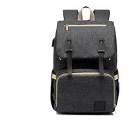 Mummy Bag Shoulder Mummy Bag Multi-Function Large Capacity Out Of The Treasure Mother Travel Bag Black