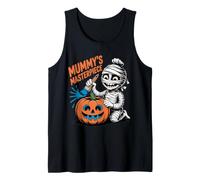 Mummys Masterpiece, diseño de Momia y Calabaza para Halloween Camiseta sin Mangas