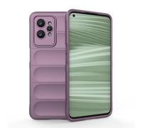 MUMOYAN Funda para Realme GT 2 Pro 5G (GT2 Pro) Estuche, [Diseño de Bolsa de Aire Anticaída] Robusto Carcasa de Suave Silicona Ligera PC + TPU Bumper Anti-caída Rubber Caso,Púrpura Claro