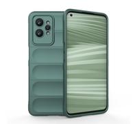MUMOYAN Funda para Realme GT 2 Pro 5G (GT2 Pro) Estuche, [Diseño de Bolsa de Aire Anticaída] Robusto Carcasa de Suave Silicona Ligera PC + TPU Bumper Anti-caída Rubber Caso,Verde