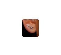MUMREUES Pendientes Mujer Plata 14 K Pendientes Dorados Singularu Pendientes Hipoalergenicos Minimalistas Oro/Plata/Oro Rosa Mujer Regalos De JoyeríA