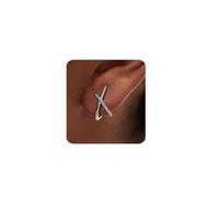 MUMREUES Pendientes Mujer Plata De Oro 14 K Pendientes Mujers Singularu Pendientes Dorados Hipoalergenicos Minimalistas Circonita Cúbica Plata/Oro/Oro Rosa Mujer Regalos De JoyeríA