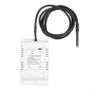Mumubiz para termostato Zigbee con sensor de temperatura y humedad, dispositivo de control de calefacción inteligente 16 A 3000 W, para aplicación inteligente Tuya, para Alexa y Google Home, blanco (A