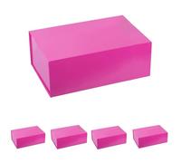 MUMUPACK Caja de regalo rosa de 16 x 13 x 5.3 pulgadas, caja de regalo para padrinos de boda con tapa magnética, cajas de regalo grandes para Navidad, cumpleaños, día del padre, despedidas de soltera