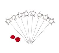 Mumusuki Abrazaderas Decorativas, Tarjetas de Mesa de Hadas con Estrellas Vegetales con Construcción de Metal Duradero y Lindas Opciones de Formas para el Hogar, la Oficina, la Escuela y (forma de