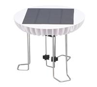 Mumusuki Agitador de Agua Solar, Funcionamiento Silencioso, Ondas Dinámicas para Baño de Pájaros y Estanque de Jardín, Panel Solar de 5 V 2 W para Amantes de Las Aves Conscientes del Medio Ambiente
